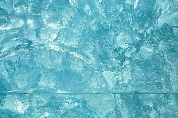 Buz Bloğu Duvarı Doku Arka Plan Olarak Soğuk Don Şeffaf — Stok fotoğraf