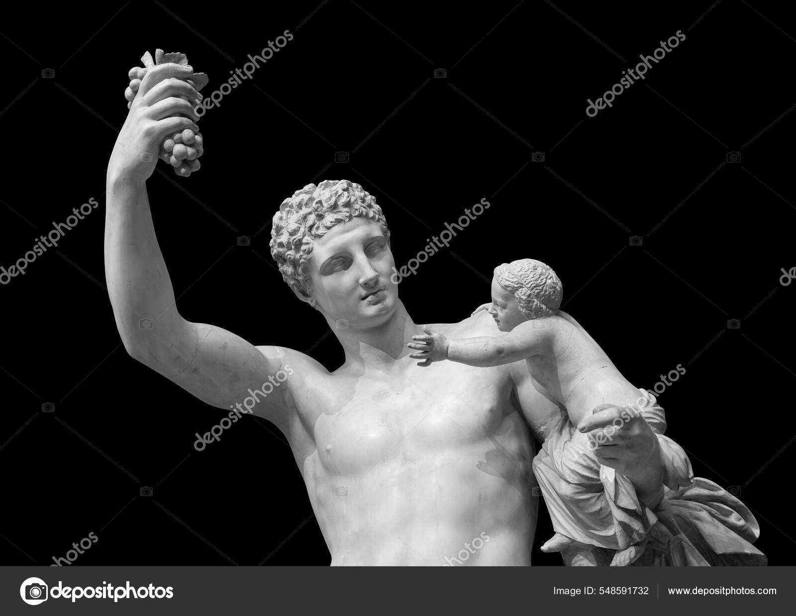 Ancient Greek sculpture of Hermes and the infant Dionysus discovered in