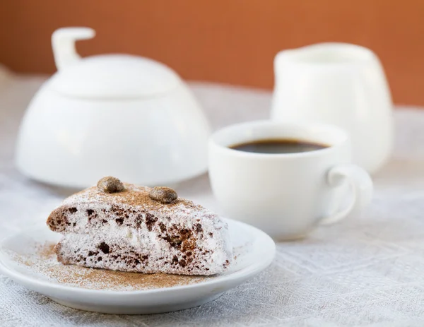 Tårta och kaffe — Stockfoto