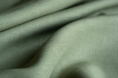 Yumuşak keten kumaş dokusu. Kumaş kaplama. Sığ noktalı Macro