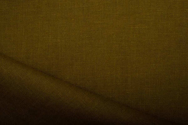 Brown linen pattern texture background. Stripes of fabric