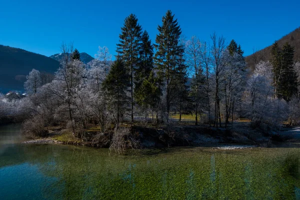 Beautiful Morning Mountains Triglav National Park Julian Alps Slovenia Europe — Stock Photo, Image