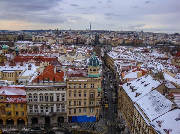 Prague City Winter Czech Republic — стоковое фото