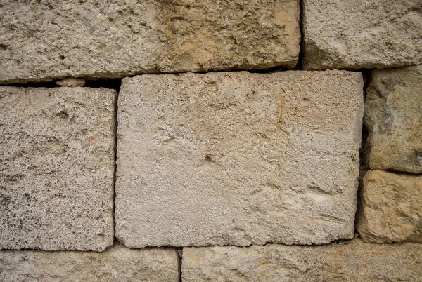 Ściany Rzymskich Ruin Olerdoli Barcelona Katalonia Hiszpania — Zdjęcie stockowe