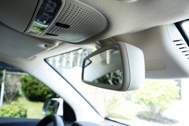 Modern lüks konforlu araba iç tasarımı, ayrıntılar