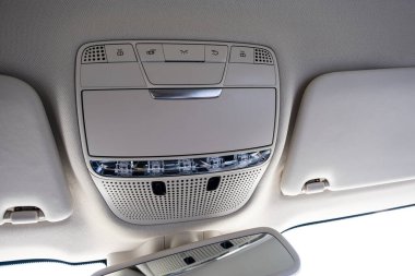 Modern lüks konforlu araba iç tasarımı, ayrıntılar