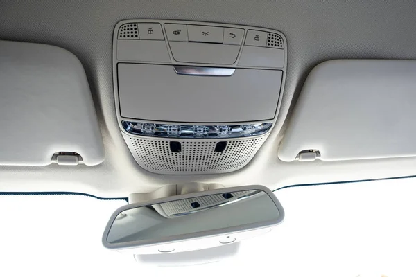Nowoczesne Luksusowe Komfortowe Wnętrze Samochodu Szczegóły — Zdjęcie stockowe