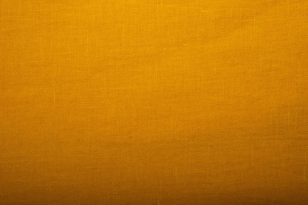 Természetes Vászonszövet Textúra Texturált Sárga Szövet Háttér Természetes Környezetbarát Anyagok Stock Kép
