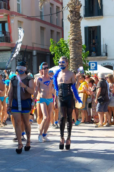 Sitges Katalánsko Španělsko Června 2017 Happy Festive People Gay Pride — Stock fotografie