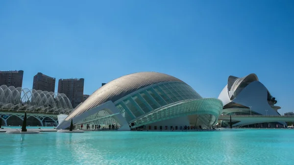 Valência Espanha Agosto 2019 Arquitetura Moderna Cidade Das Artes Ciências — Fotografia de Stock