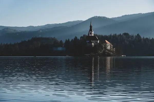 Bled Lake Triglav National Park Julian Alps Slovenia Europe — Stock Photo, Image