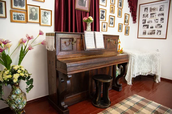 Gurzuf Crimea Maggio 2018 Pianoforti Note Nella Casa Museo Cechov — Foto Stock