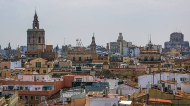 İspanya 'nın Valensiya kentinin panoramik manzarası