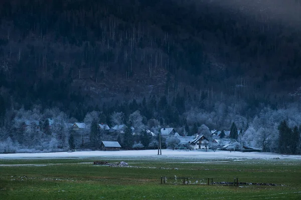 Rano Górach Park Narodowy Triglav Alpy Julijskie Słowenii Europa — Zdjęcie stockowe