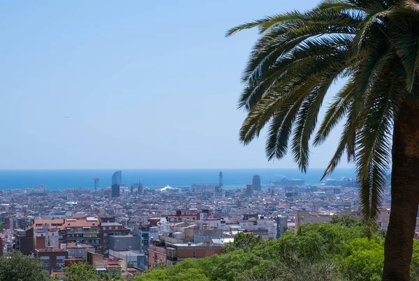Panoramatický Výhled Město Barcelona Španělsko — Stock fotografie
