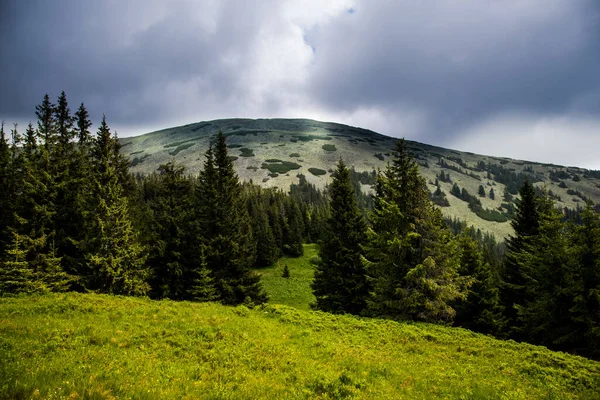 Picturesque Mountain Landscape Carpathians Autumn Mountain Landscape — Zdjęcie stockowe