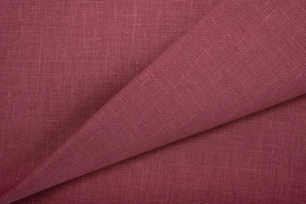 Natural Linen Fabric Texture Linen Pattern Texture Background Stripes Fabric — ストック写真