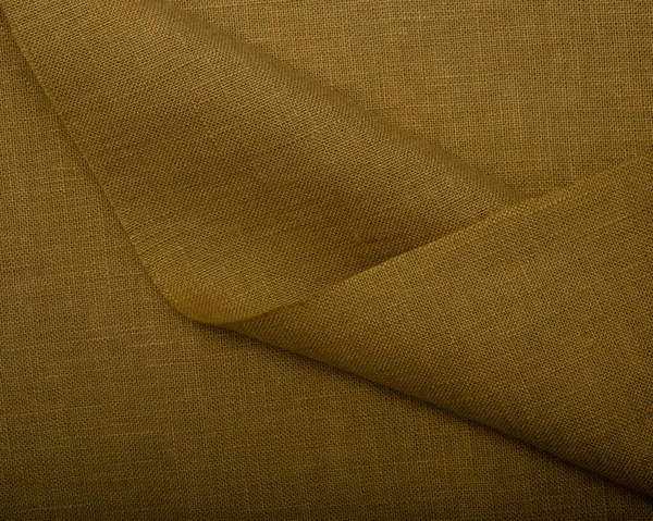 Natural Linen Fabric Texture Brown Linen Pattern Texture Background Stripes — Fotografia de Stock