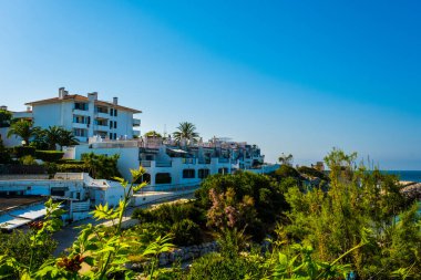 Barcelona 'nın banliyölerinde küçük bir tatil köyü. Katalonya, İspanya