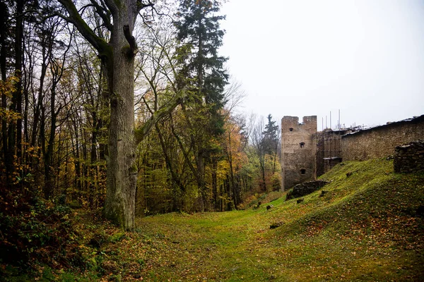 Veduta Dell Antico Castello Zborov Slovacchia — Foto Stock