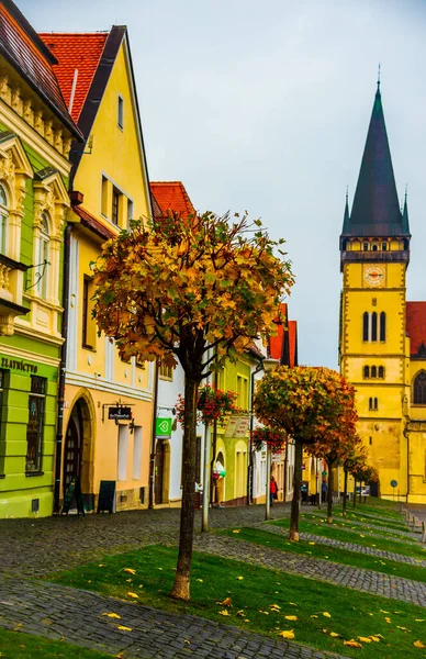 Bardejov Slovakia October 2018 Central Square Bardejov Old Town Town — Stock Photo, Image