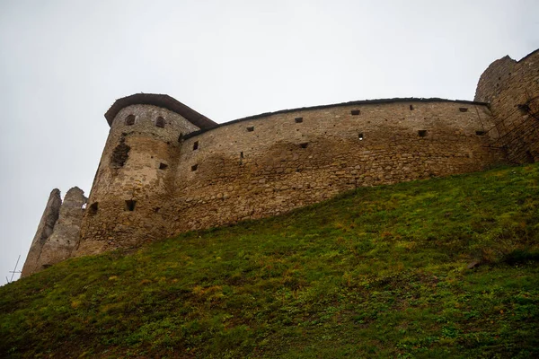 Rovine Del Castello Medievale Zborov Makovica Slovacchia Orientale Europa Ora — Foto Stock