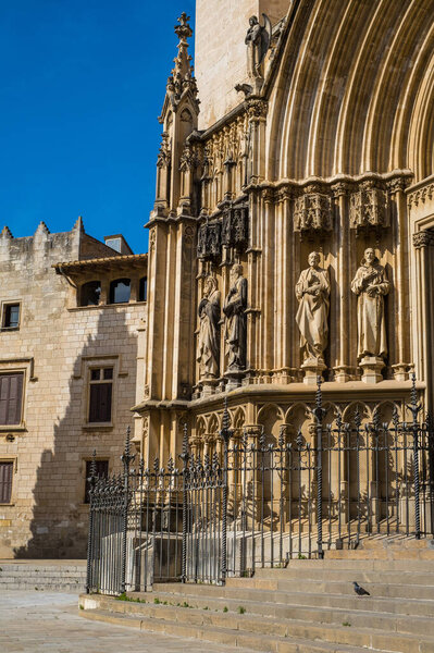 Базилика Санта Мария церковь в Vilafranca дель Пенедес, Каталония, Испания
