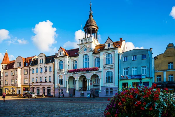 Wejherowo Poland July 2018 Market Square Town Hall — Stock Photo, Image