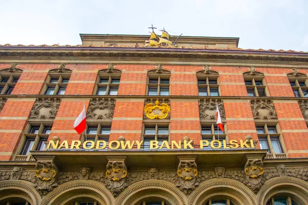 グダニスク ポーランド 2018年8月4日 ポーランド国立銀行 ポーランド語 Narodowy Bank Polski — ストック写真