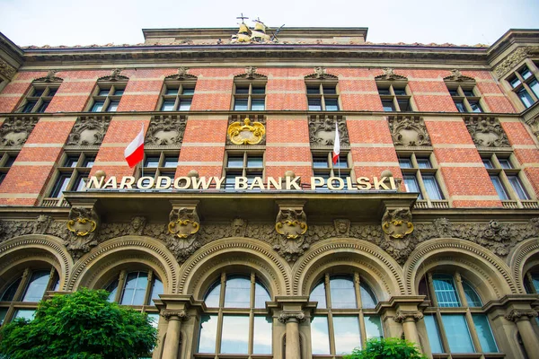 グダニスク ポーランド 2018年8月4日 ポーランド国立銀行 ポーランド語 Narodowy Bank Polski — ストック写真