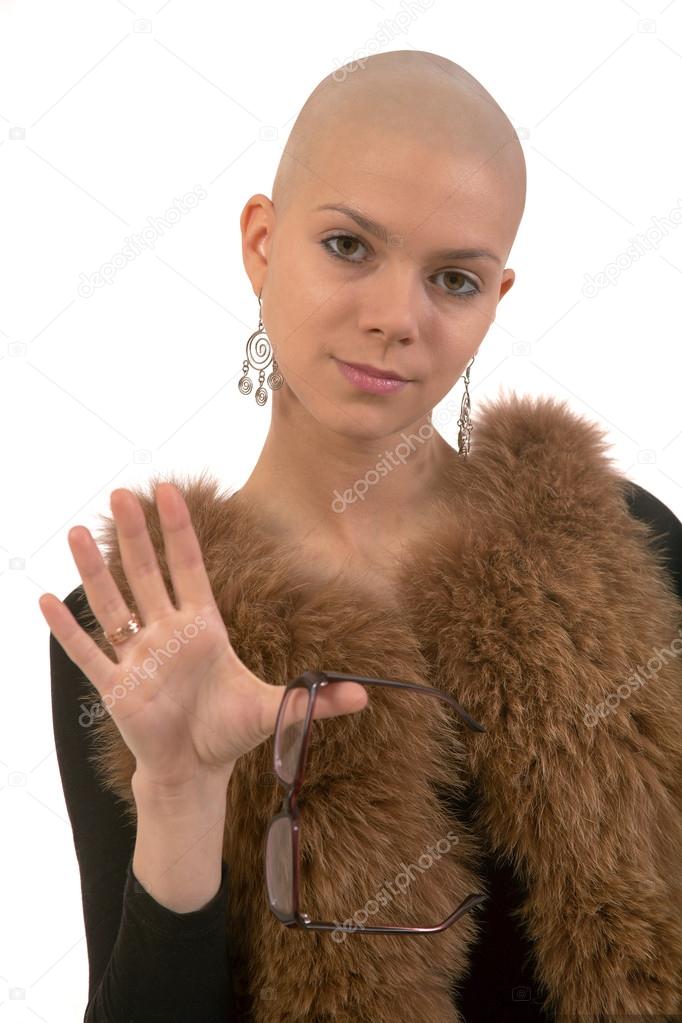 Bald girl