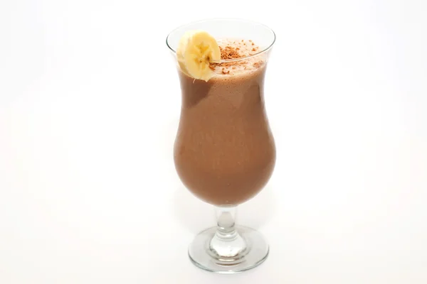 Chocolade banaan milkshake — Stockfoto