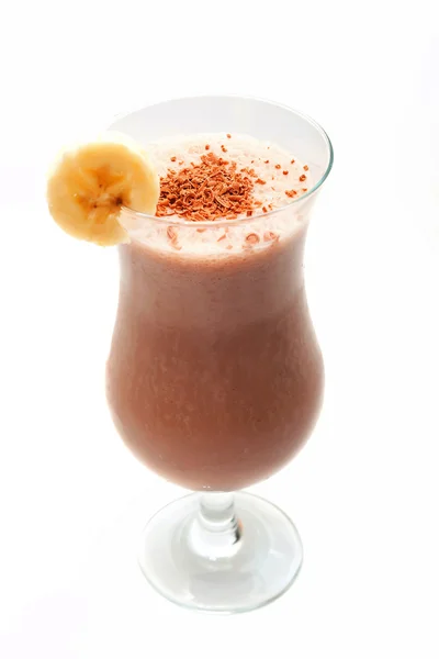 Banan czekolada milkshake — Zdjęcie stockowe