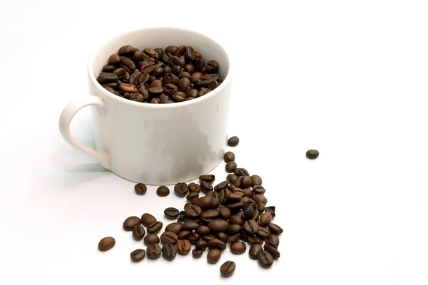 Coffee beans and Coffe Cup — Stock Photo, Image