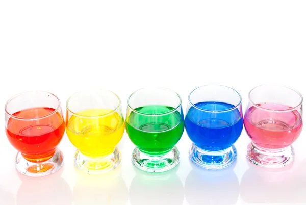 Kolorowe płyny — Zdjęcie stockowe