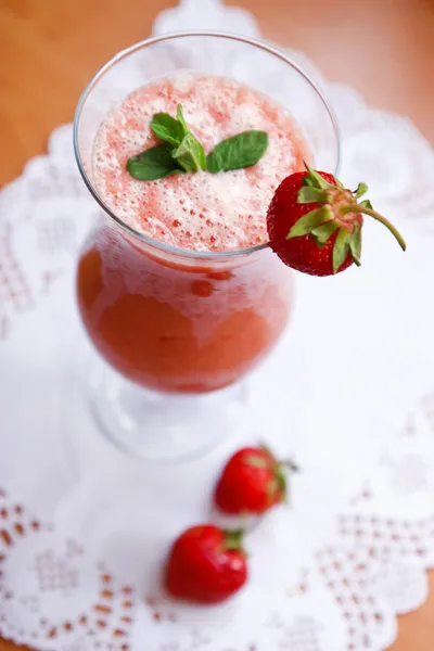 Batido de fresa — Foto de Stock