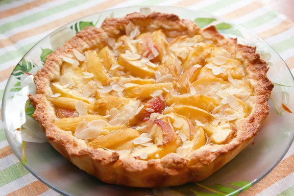 Homemade peach pie — Stock Photo, Image