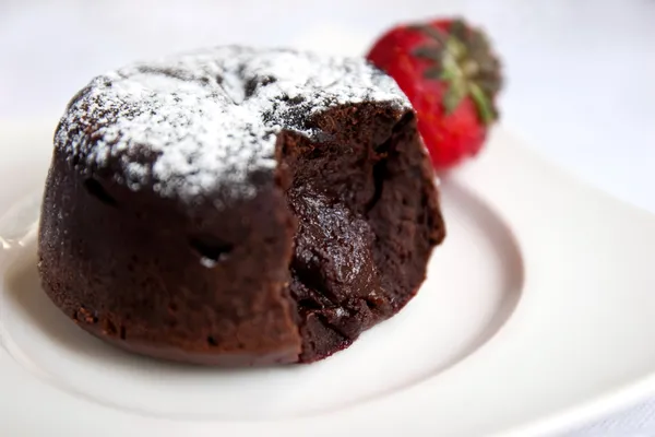 Chocolade fondant — Stockfoto