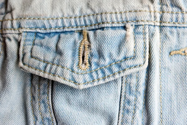 Jeans ficka närbild — Stockfoto