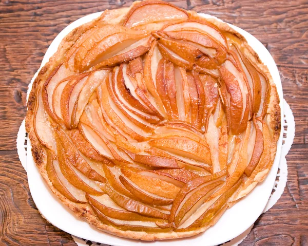 Zelfgemaakte peren taart — Stockfoto