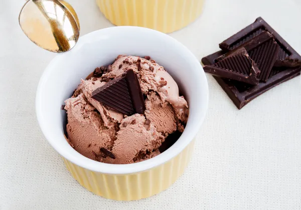 Chocolade-ijs- — Stockfoto