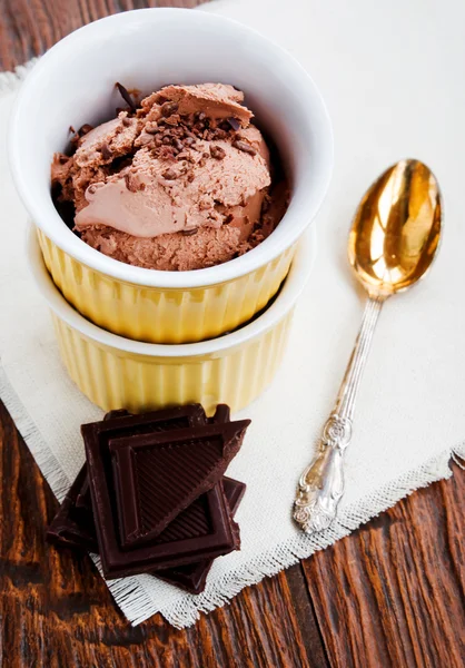 Gelado de chocolate — Fotografia de Stock