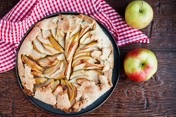Domácí jablečný koláč — Stock fotografie
