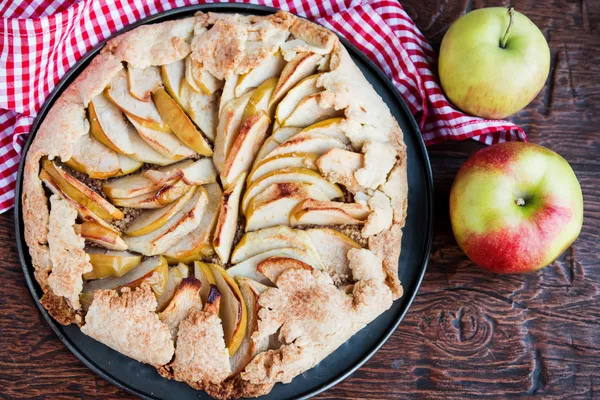 Zelfgebakken appeltaart — Stockfoto