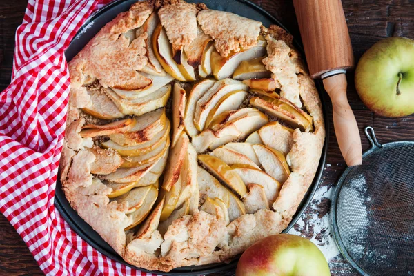 Torta de maçã caseira — Fotografia de Stock