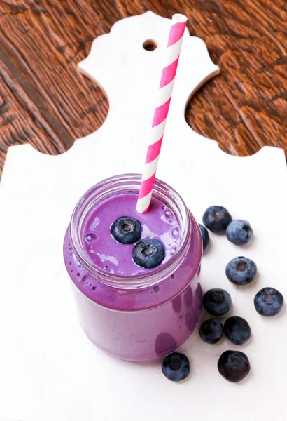 Smoothie de mirtilo — Fotografia de Stock