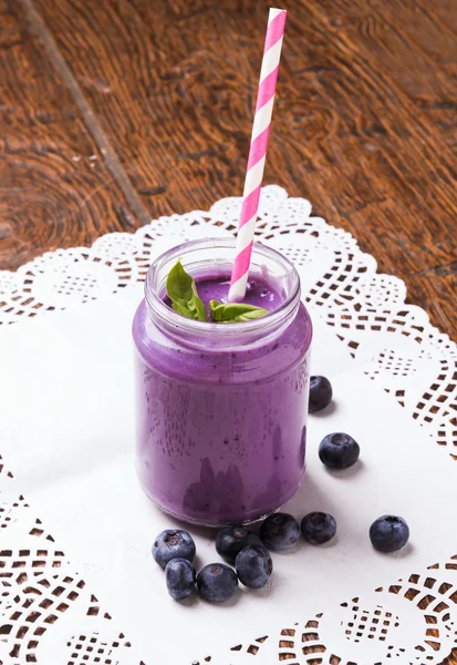 Blueberry smoothie — Stock Photo, Image