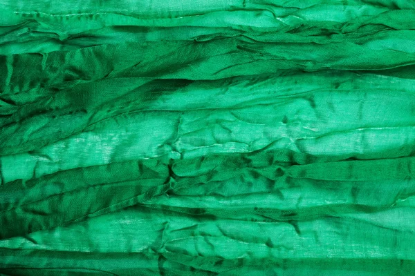 グリーンの布のクローズ アップ — ストック写真