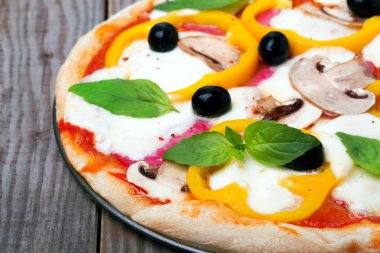 lezzetli sıcak pizza