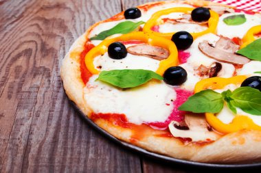 lezzetli sıcak pizza